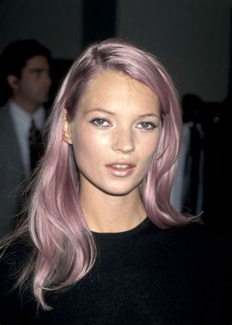 kate moss versace pink hair|Kate Moss blonde hair.